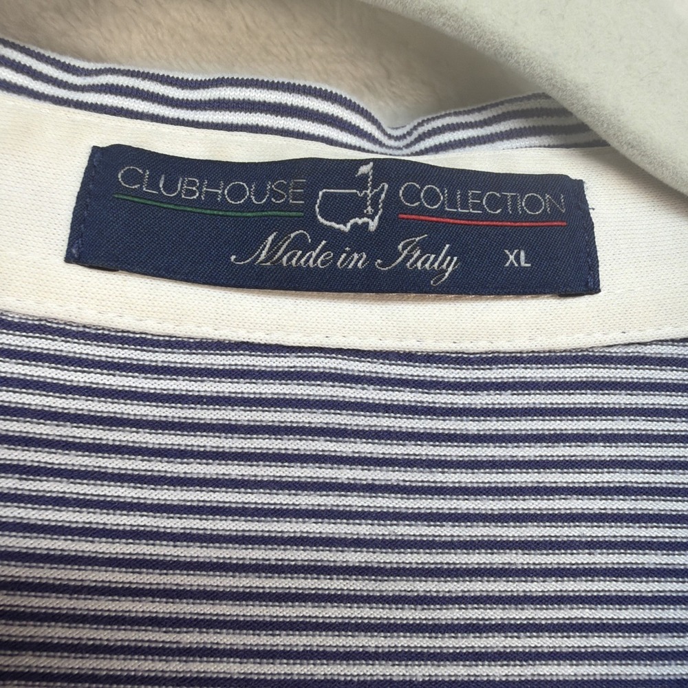 Masters Clubhouse‎ Collection Polo Shirt Mens XL Made In Italy Golf Stripe - Picture 3 of 8